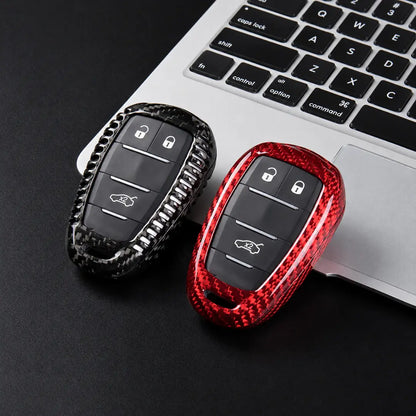 Alfa Romeo Carbon Key Fob Cover - Shield 3-Button