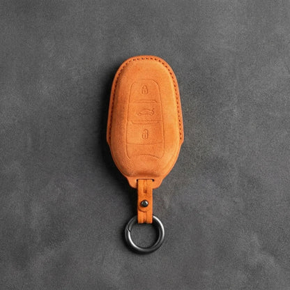 Alfa Romeo Hand-Stitched Alcantara Key Fob Cover – Shield 3-Button Smart Key