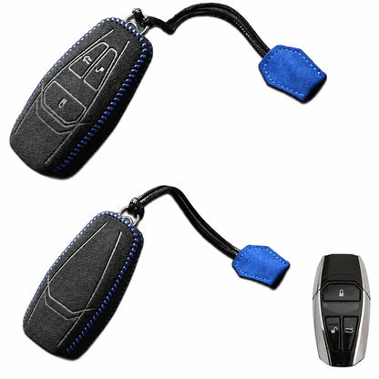 Aston Martin Hand-Stitched Alcantara Key Fob Cover – 3-Button