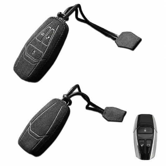 Aston Martin Hand-Stitched Alcantara Key Fob Cover – 3-Button
