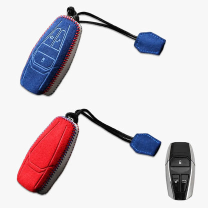 Aston Martin Hand-Stitched Alcantara Key Fob Cover – 3-Button
