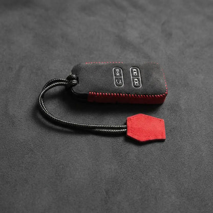 Aston Martin Hand-Stitched Alcantara Key Fob Cover – Rectangular 4-Button