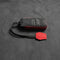Black with red