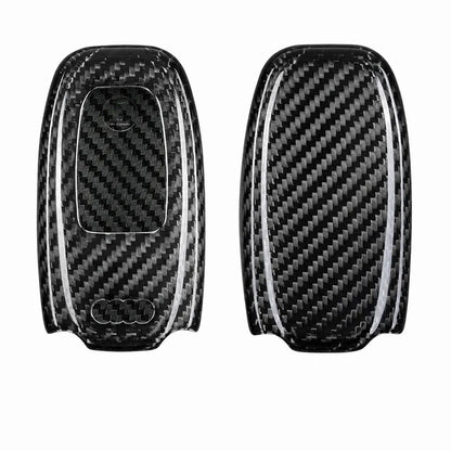Audi Carbon Key Fob Cover – Oval 3-Button Smart Fob