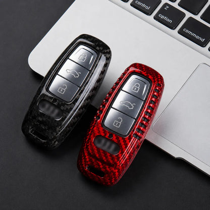 Audi Carbon Key Fob Cover – Aero 3-Button Smart Fob