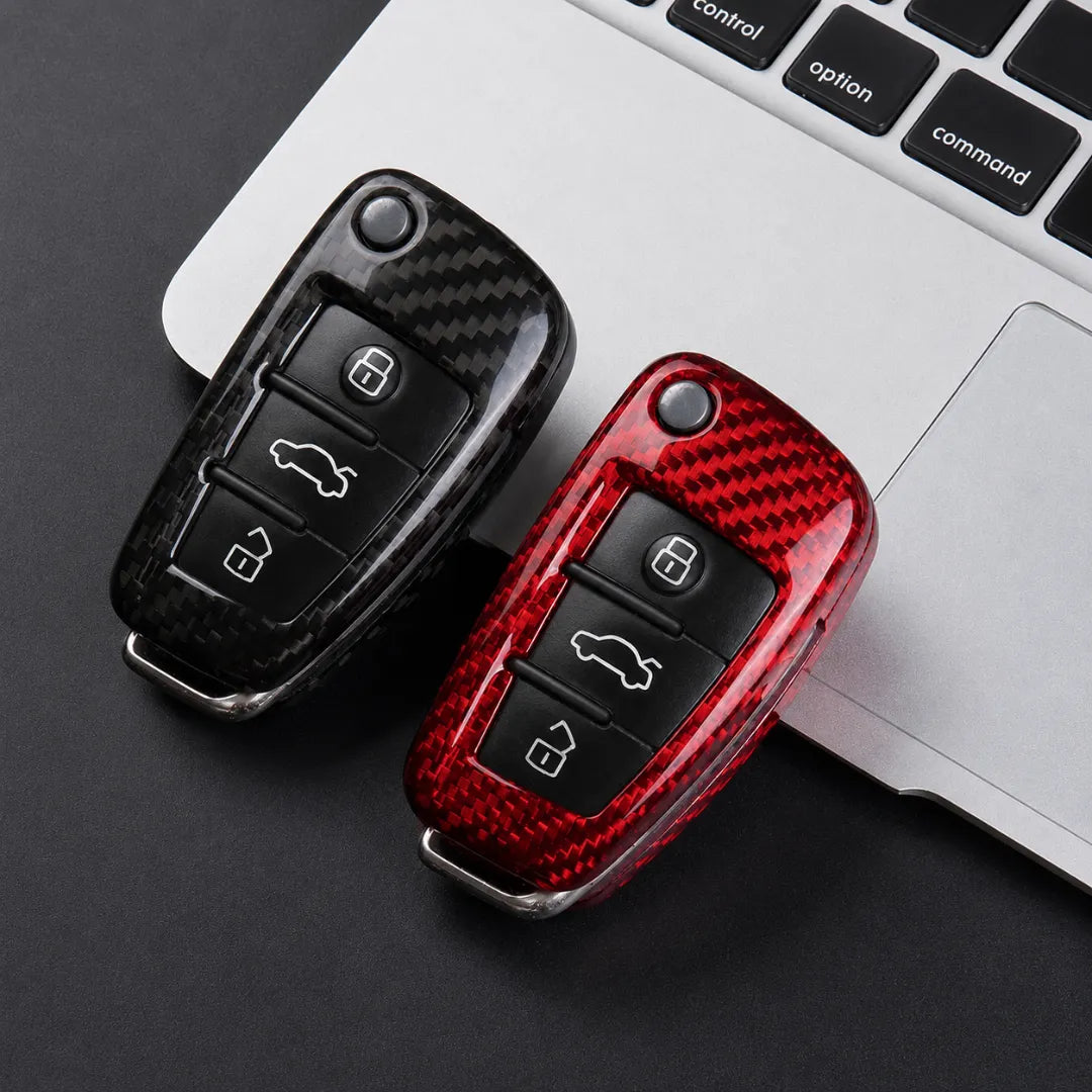 Audi Carbon Key Fob Cover – Folding 3-Button Key