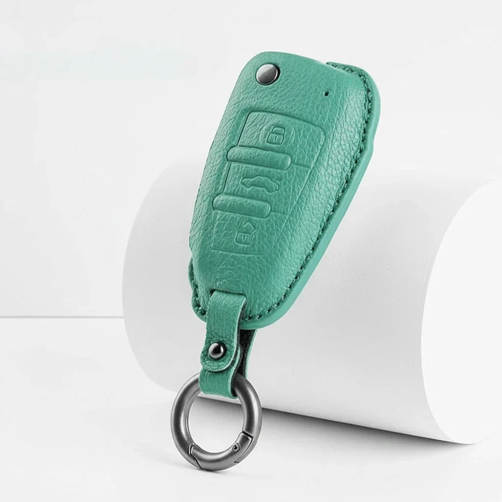 Audi Goatskin Key Fob Cover – Folding 3-Button Key