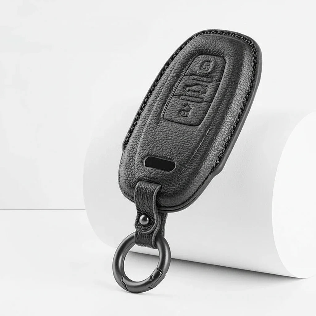 Audi Goatskin Key Fob Cover - Oval 3-Button Smart Fob