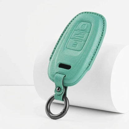 Audi Goatskin Key Fob Cover - Oval 3-Button Smart Fob