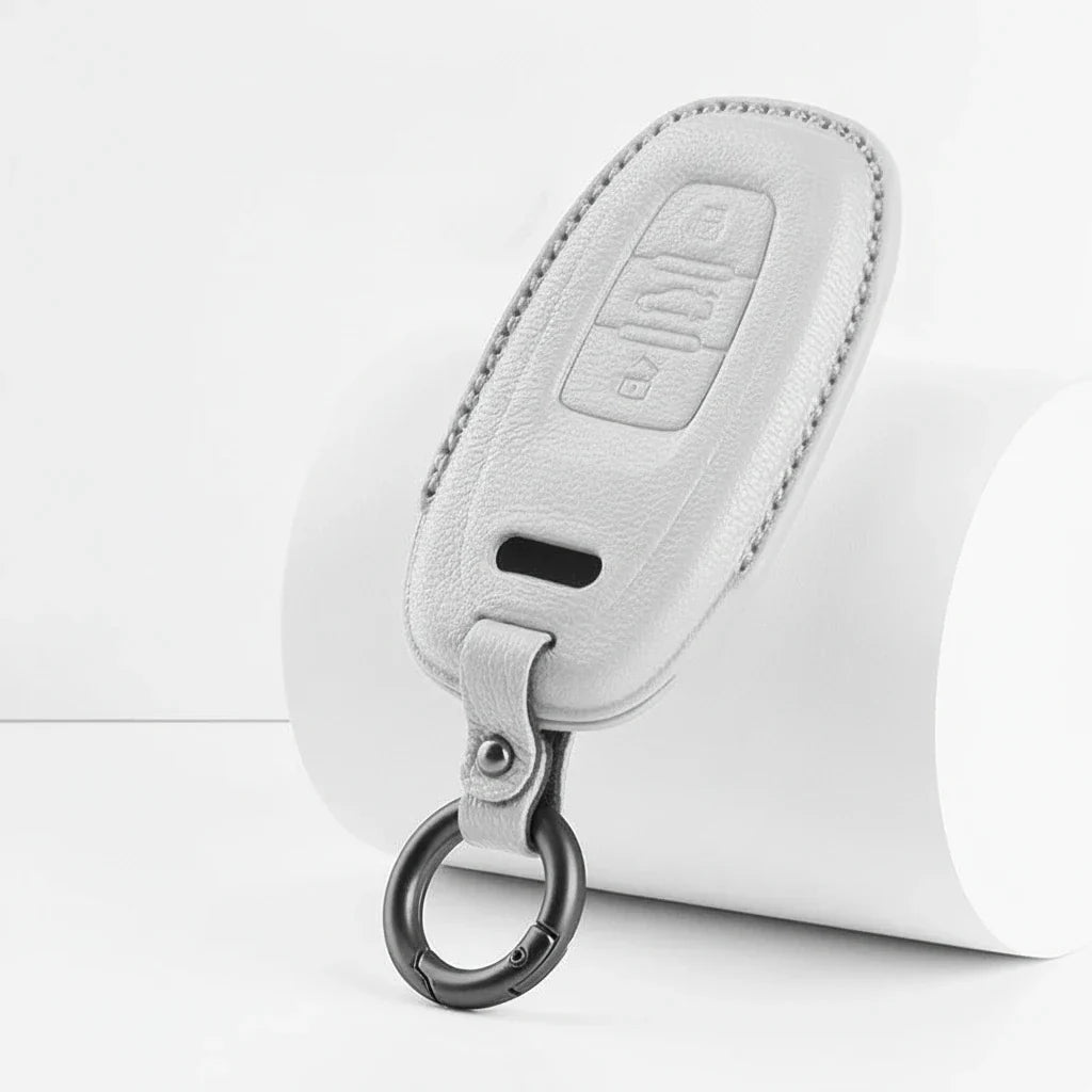 Audi Goatskin Key Fob Cover - Oval 3-Button Smart Fob