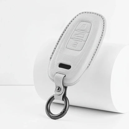 Audi Goatskin Key Fob Cover - Oval 3-Button Smart Fob