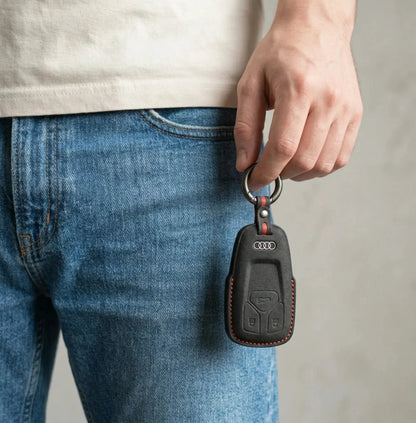 Audi Hand-Stitched Alcantara Key Fob Cover – All Types