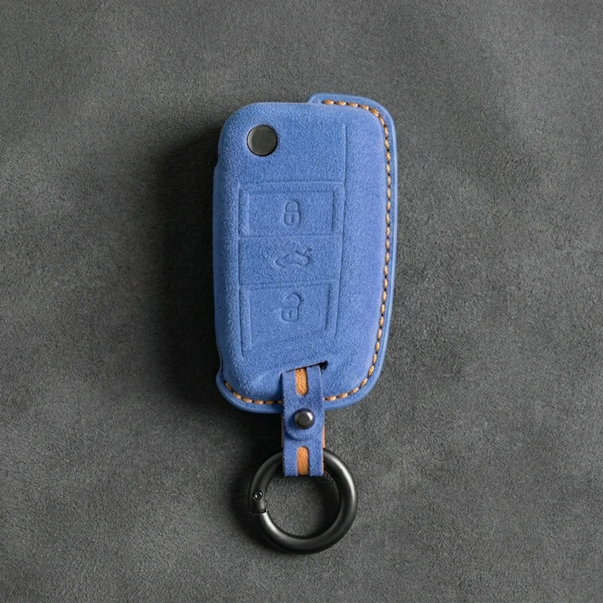 Audi Hand-Stitched Alcantara Key Fob Cover – Flip Key 3-Button