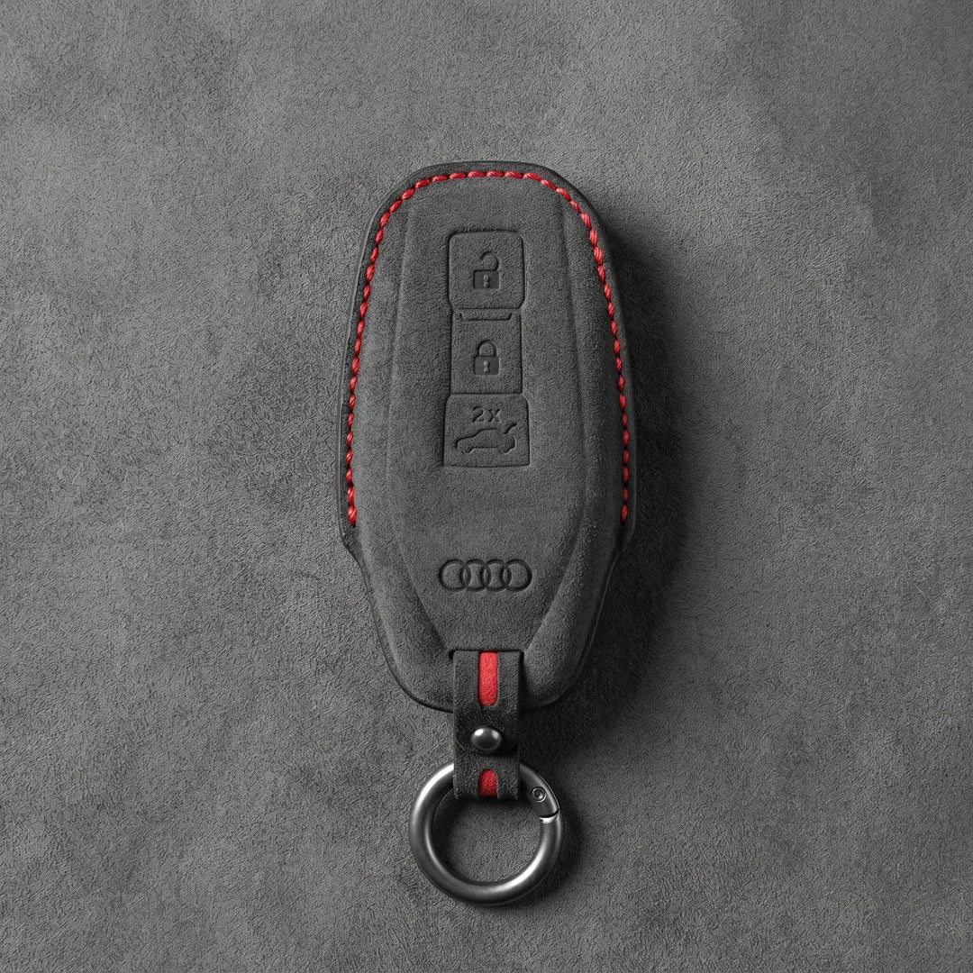 Audi Hand-Stitched Alcantara Key Fob Cover – All Types