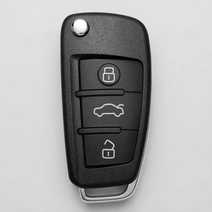 Audi Hand-Crafted Leather Key Fob Cover – Folding 3-Button Key