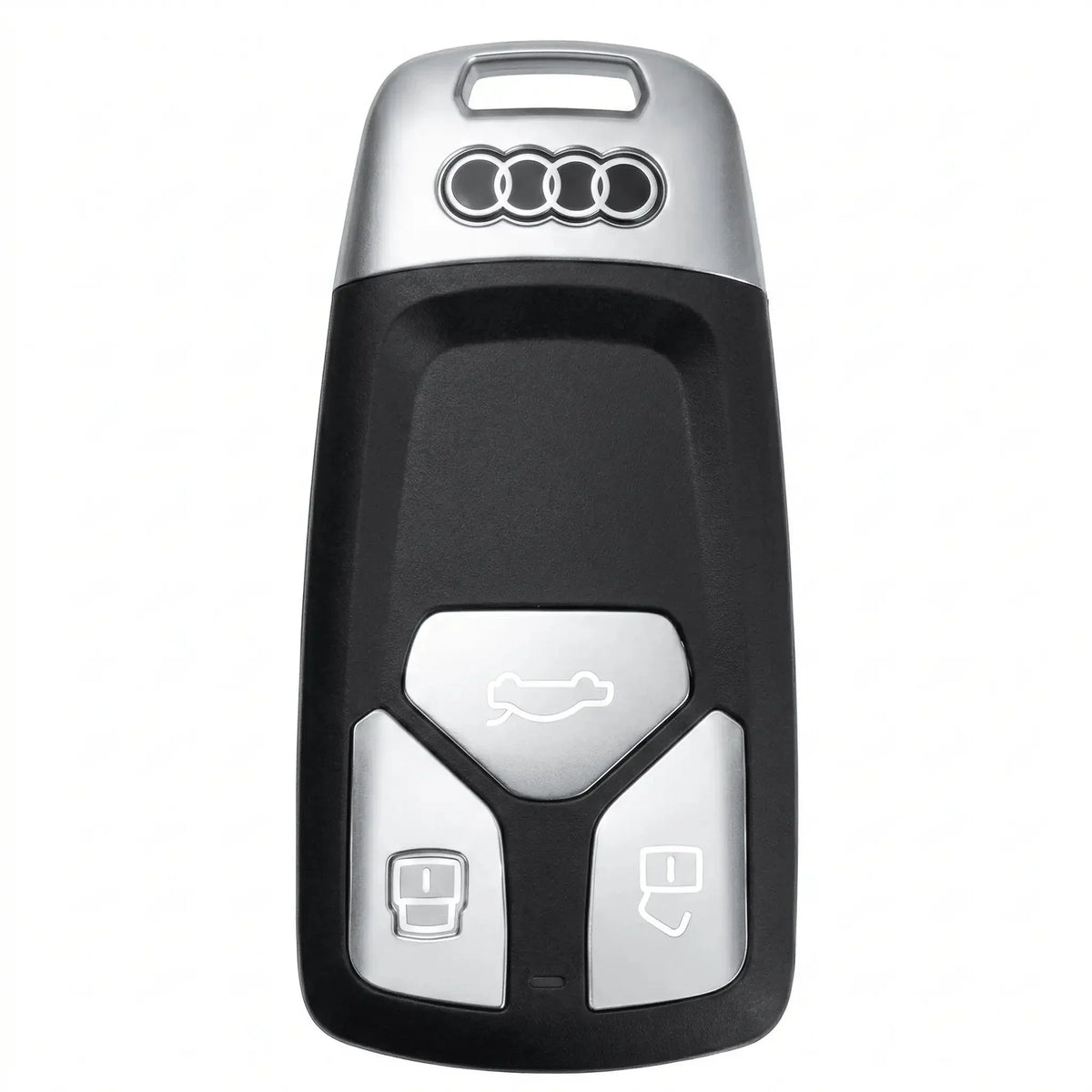 Audi Hand-Crafted Leather Key Fob Cover – Geometric 3-Button Smart Fob