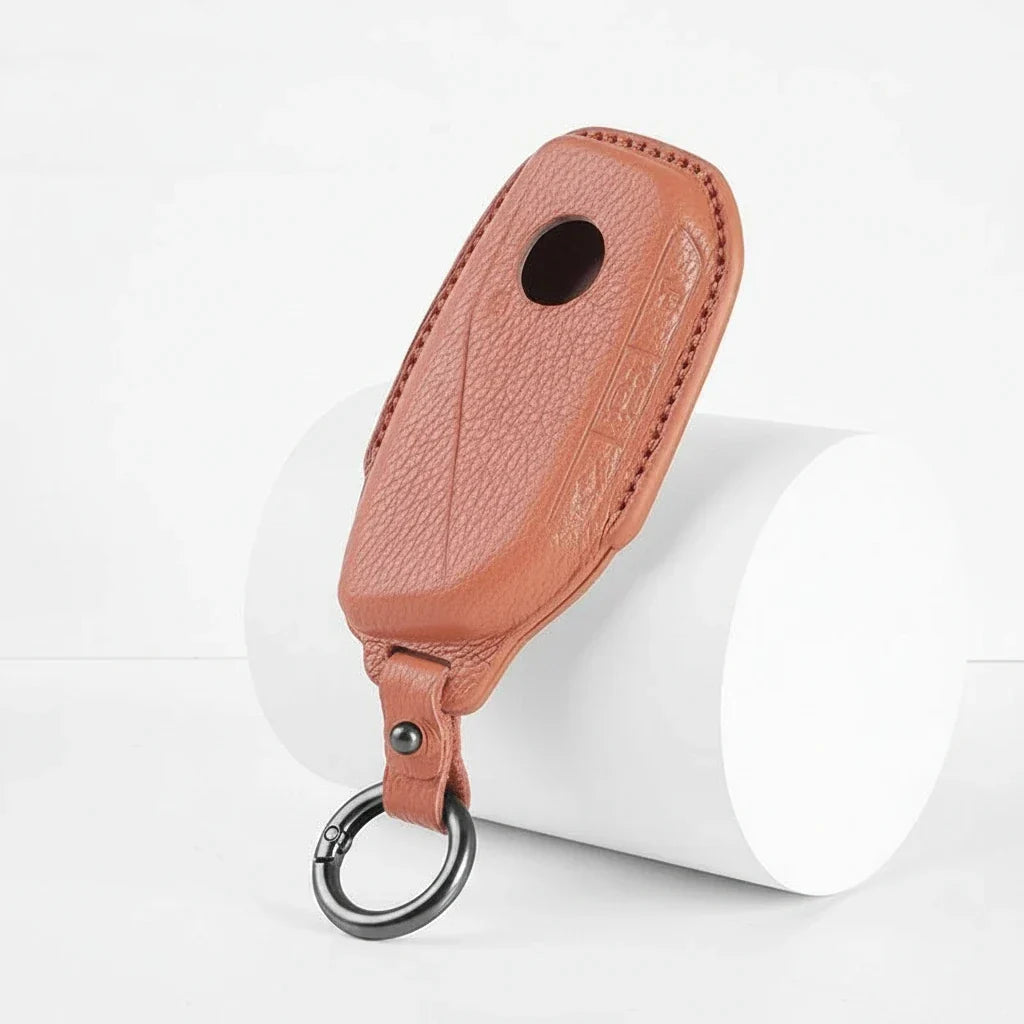 BMW Goatskin Key Fob Cover - Side-Button Wedge