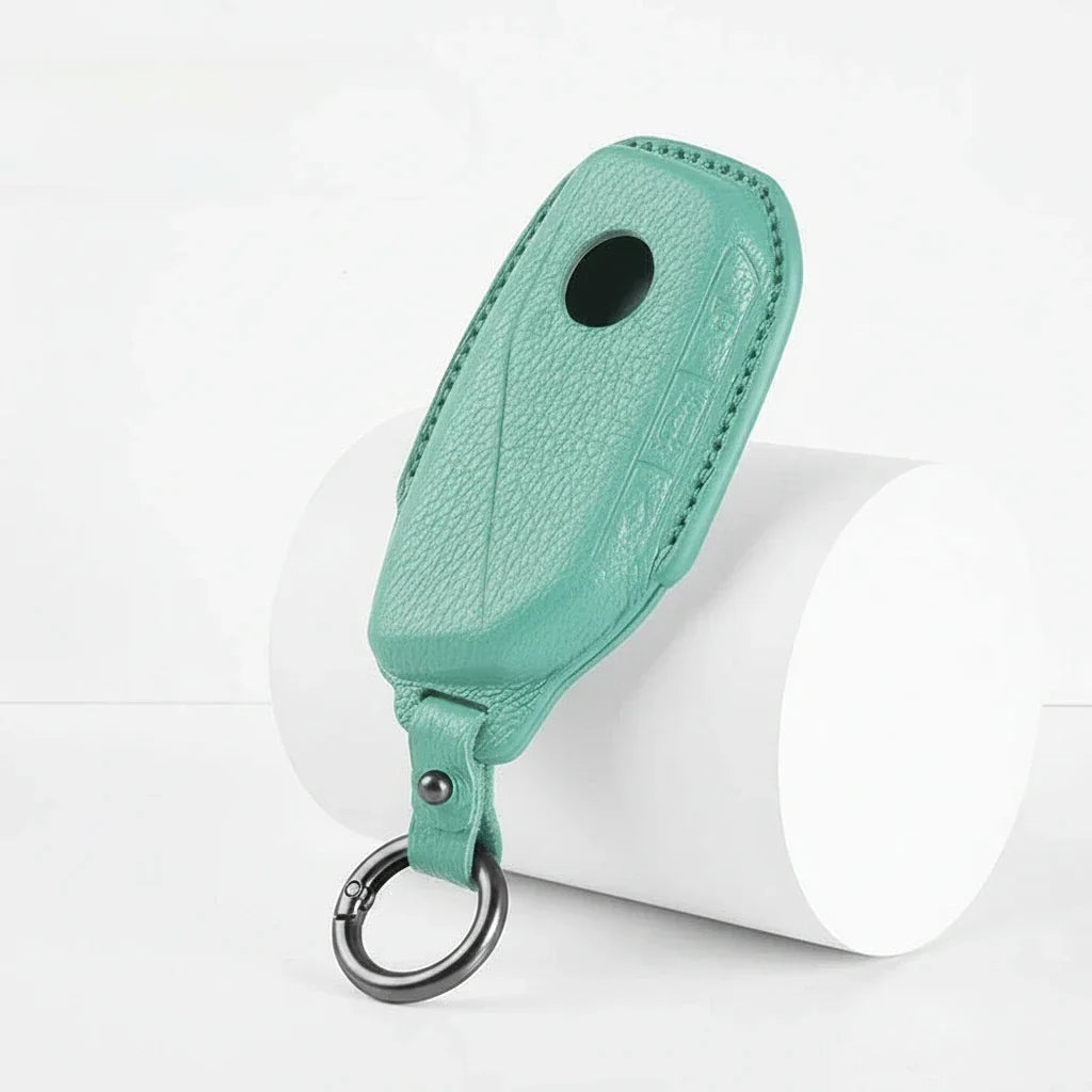 BMW Goatskin Key Fob Cover - Side-Button Wedge