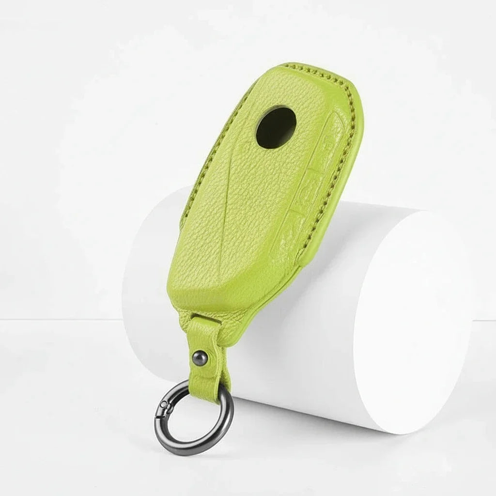 BMW Goatskin Key Fob Cover - Side-Button Wedge