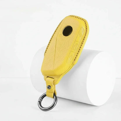 BMW Goatskin Key Fob Cover - Side-Button Wedge