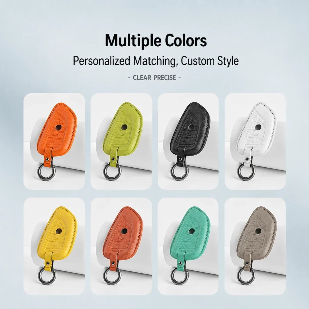 BMW Goatskin Key Fob Cover - Wide-Slot Blade