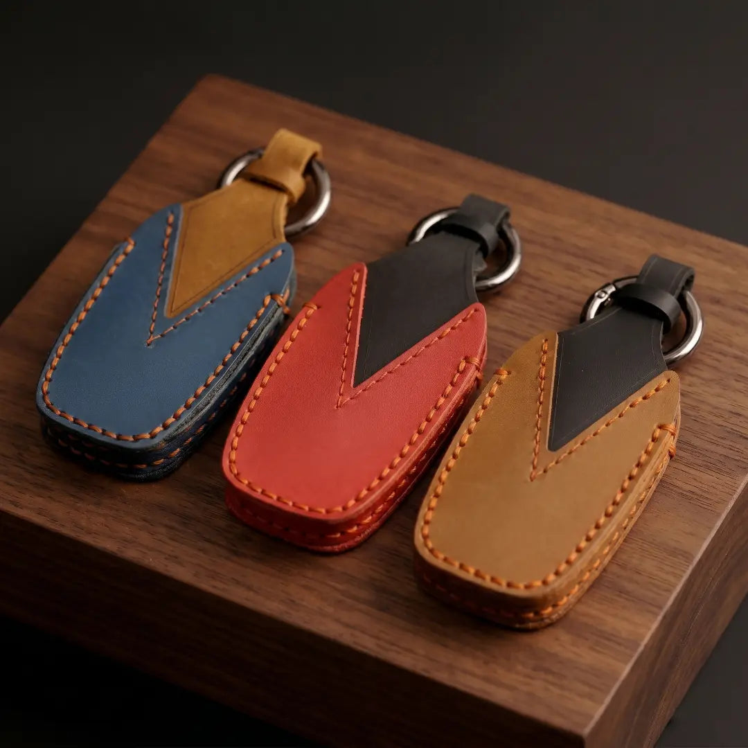 BMW Hand-Crafted Leather Key Fob Cover – Symmetric Smart Fob