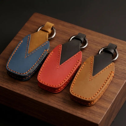 BMW Hand-Crafted Leather Key Fob Cover – Symmetric Smart Fob