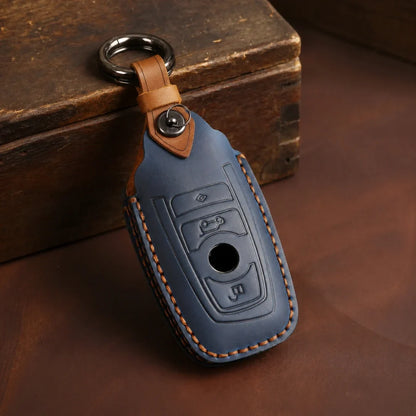 BMW Hand-Crafted Leather Key Fob Cover – Symmetric Smart Fob