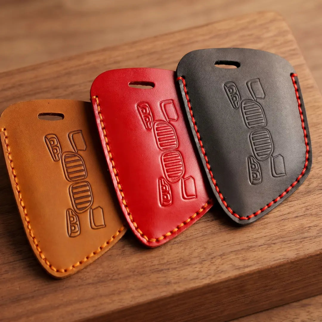 BMW Hand-Crafted Leather Key Fob Cover – Wide-Slot Blade