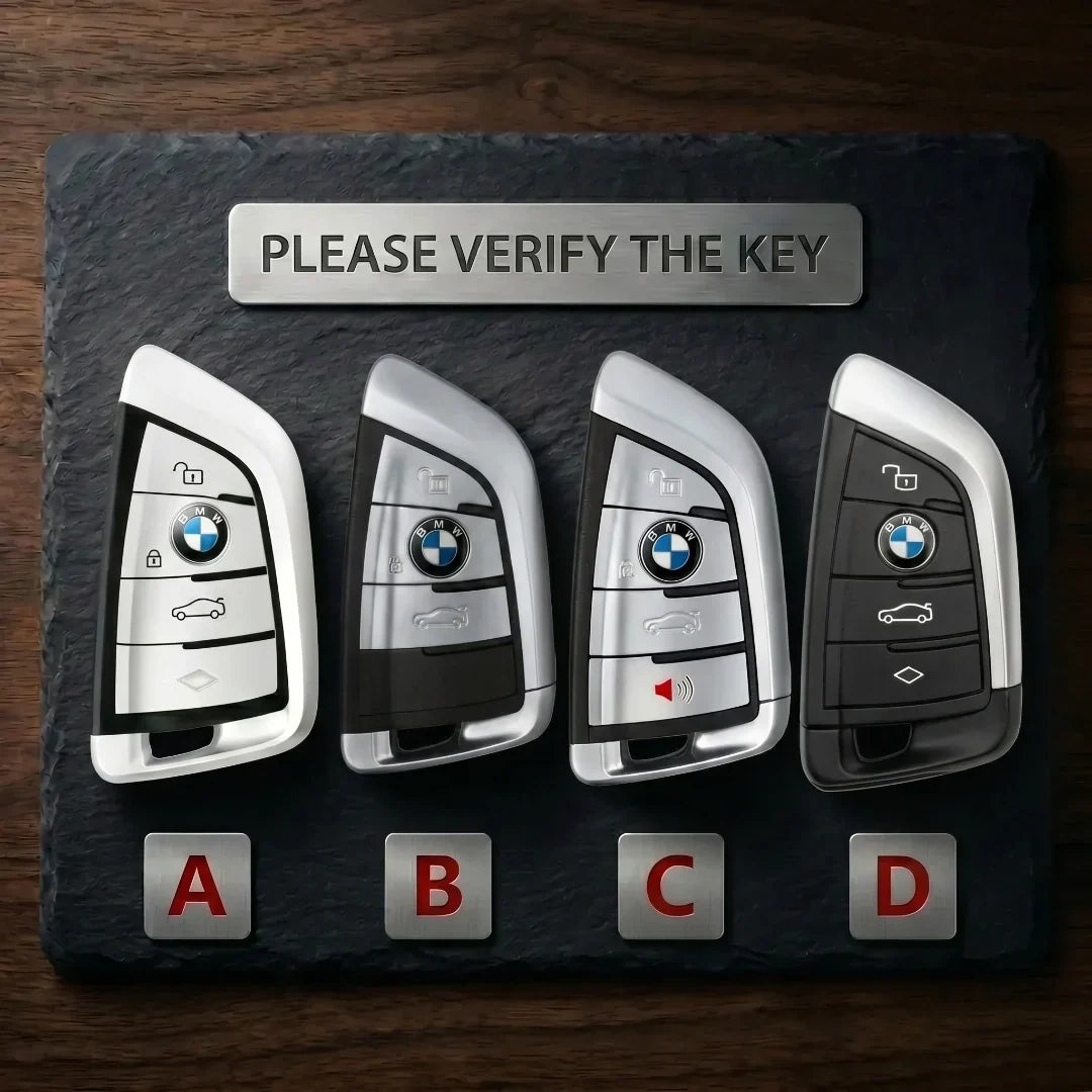 BMW Hand-Crafted Leather Key Fob Cover – Wide-Slot Blade