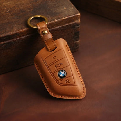 BMW Hand-Crafted Leather Key Fob Cover – Wide-Slot Blade