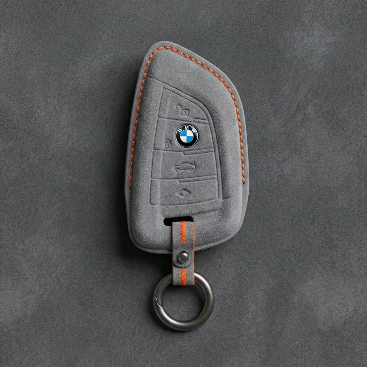 BMW Hand-Stitched Alcantara Key Fob Cover - Wide-Slot Blade