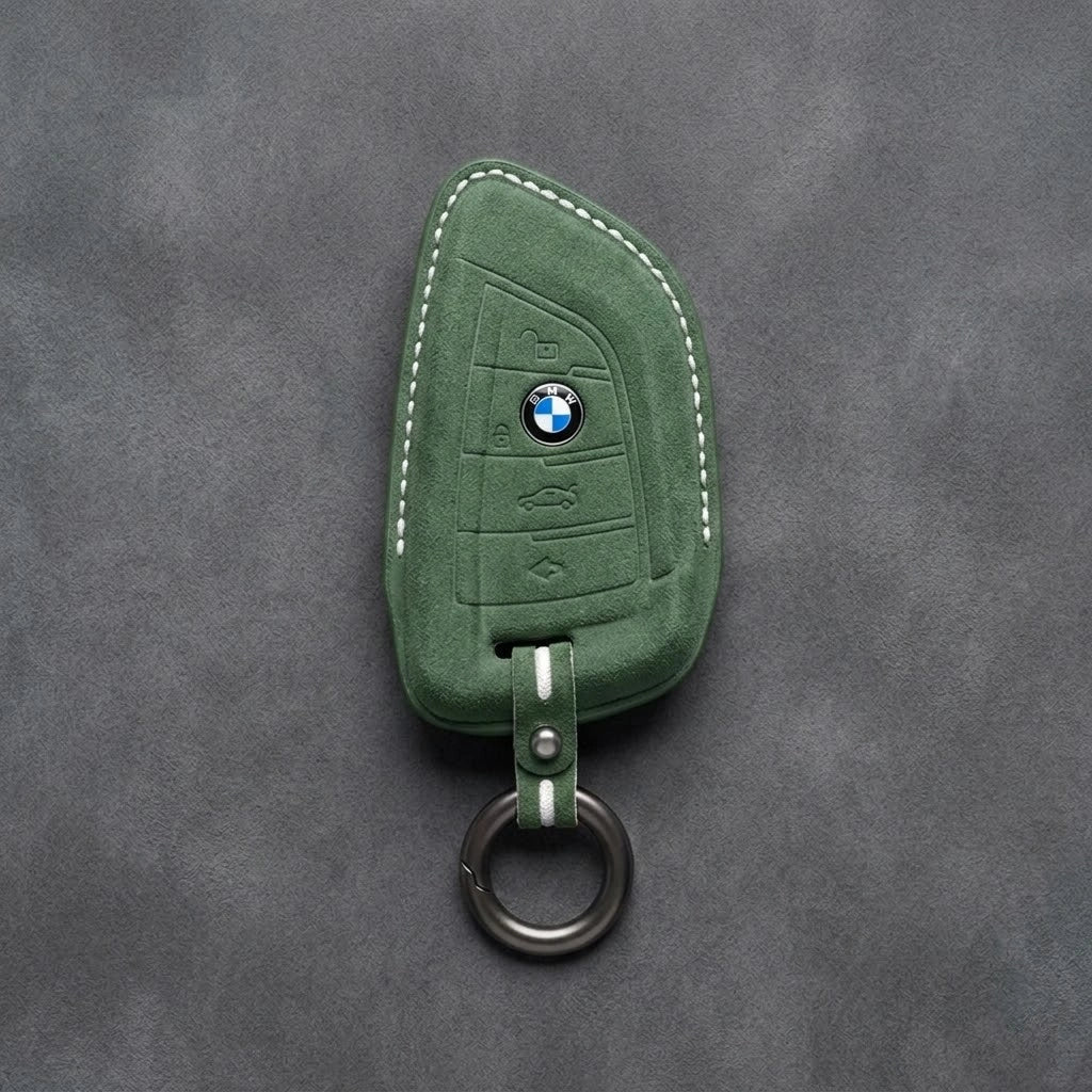BMW Hand-Stitched Alcantara Key Fob Cover - All Types
