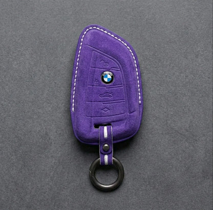BMW Hand-Stitched Alcantara Key Fob Cover - All Types