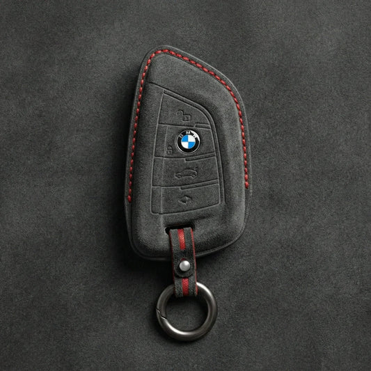 BMW Hand-Stitched Alcantara Key Fob Cover - All Types
