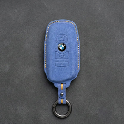 BMW Hand-Stitched Alcantara Key Fob Cover - All Types