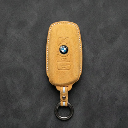 BMW Hand-Stitched Alcantara Key Fob Cover - All Types