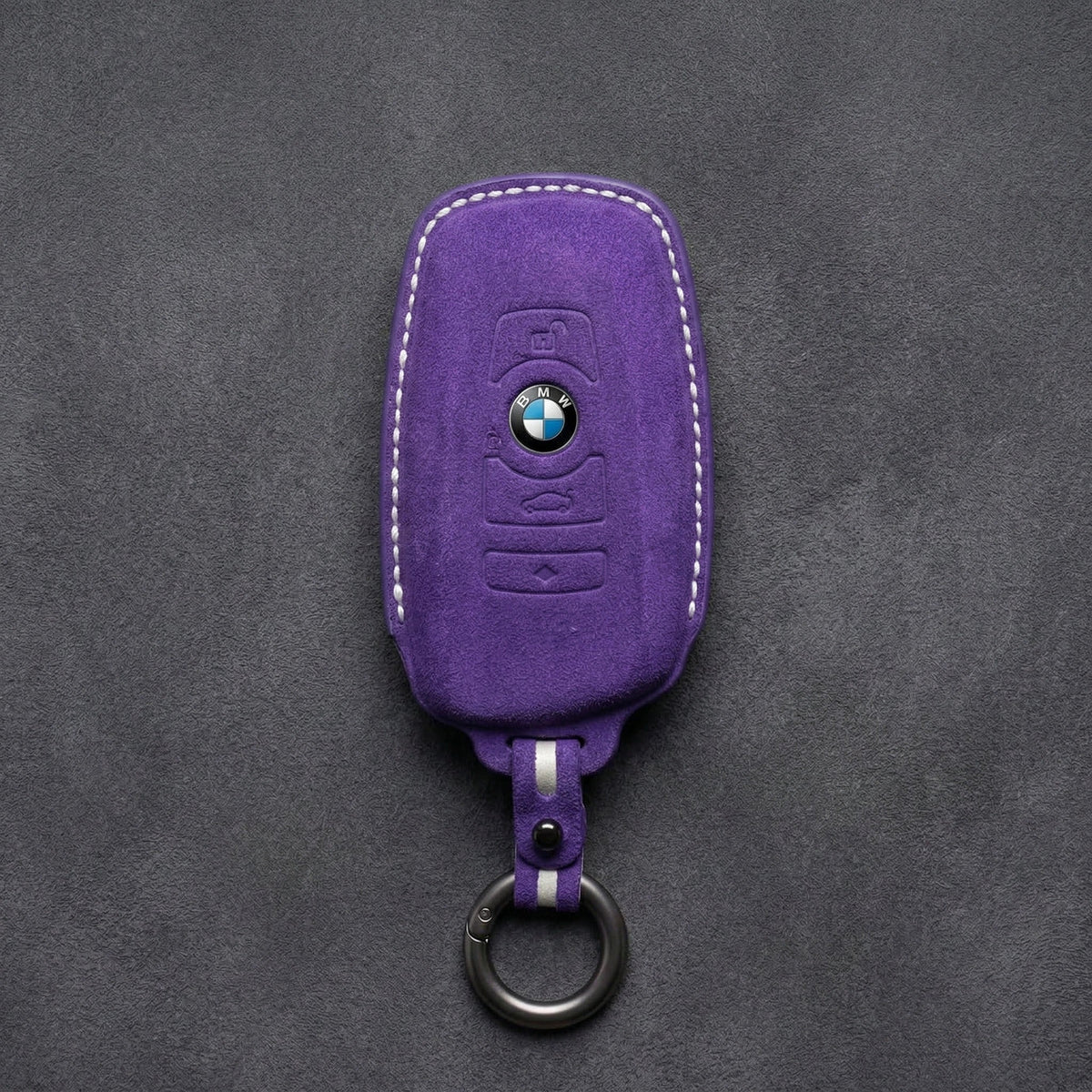 BMW Hand-Stitched Alcantara Key Fob Cover - Symmetric Smart Fob