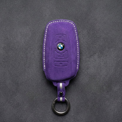 BMW Hand-Stitched Alcantara Key Fob Cover - Symmetric Smart Fob
