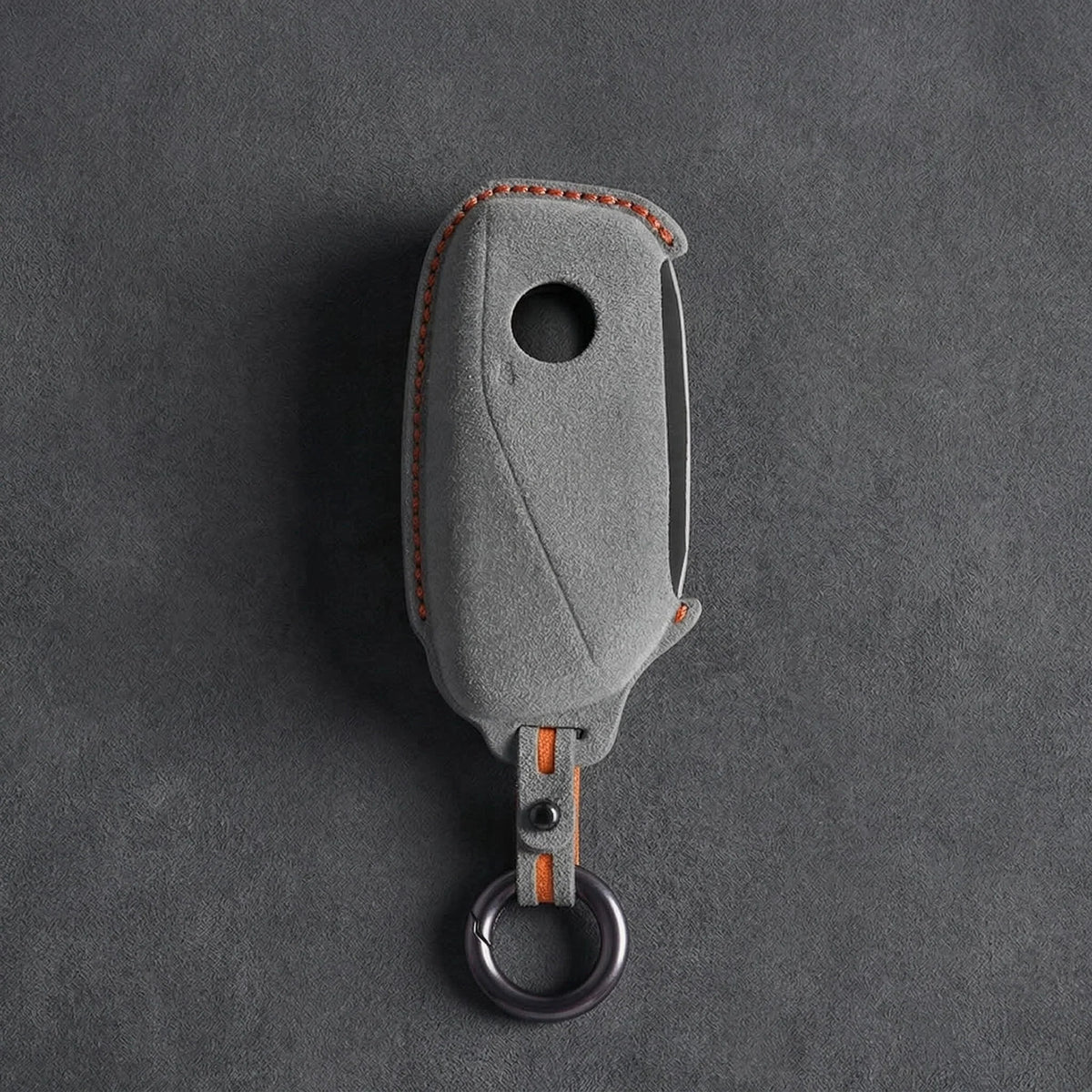 BMW Hand-Stitched Alcantara Key Fob Cover - Side-Button Wedge
