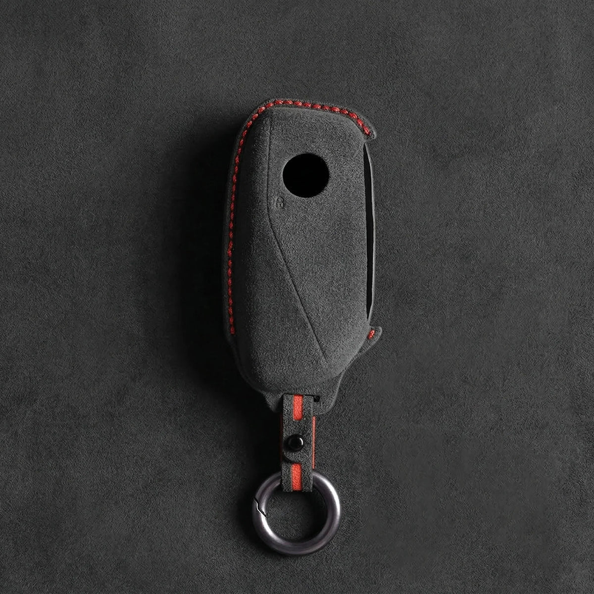 BMW Hand-Stitched Alcantara Key Fob Cover - Side-Button Wedge
