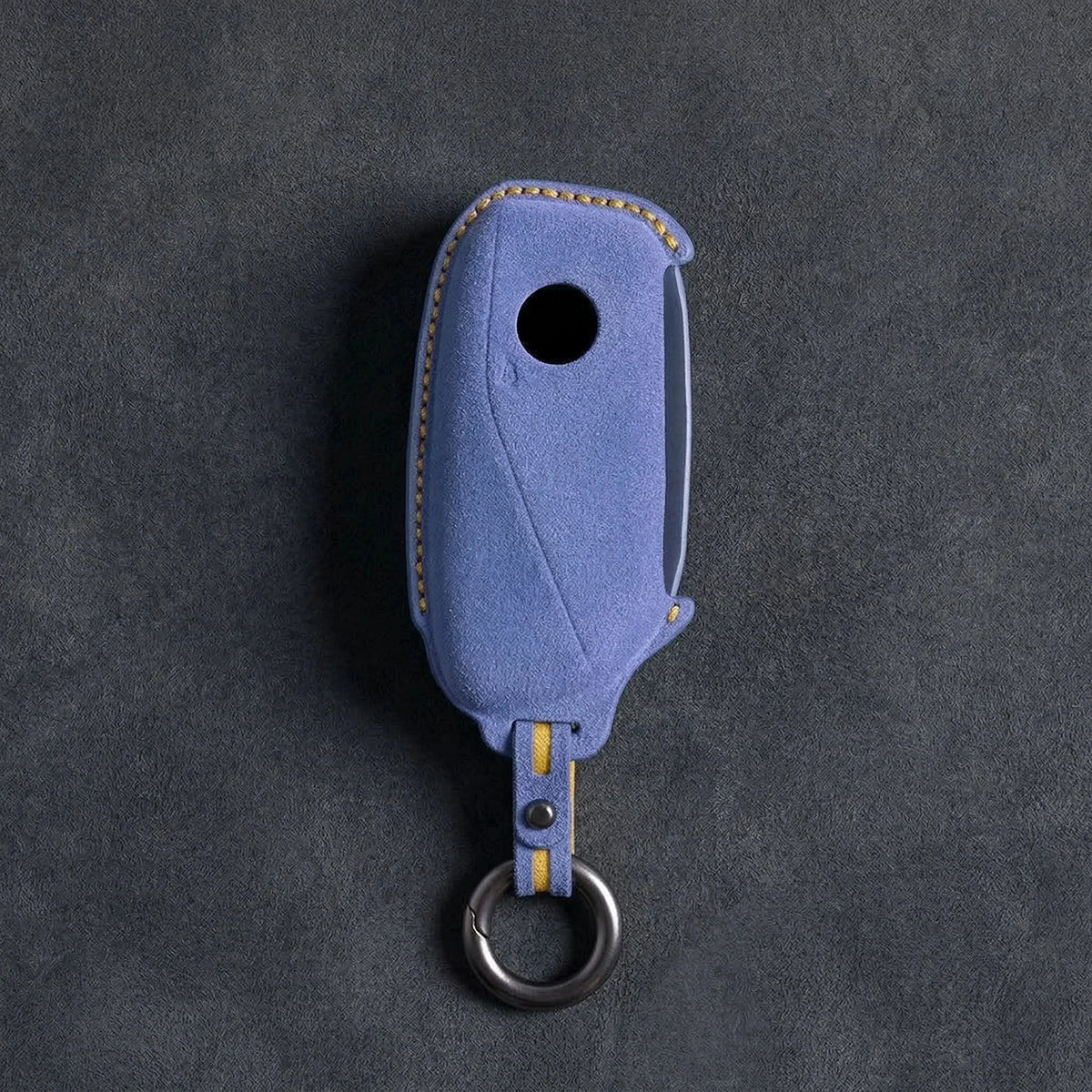 BMW Hand-Stitched Alcantara Key Fob Cover - Side-Button Wedge