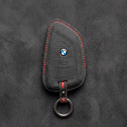 BMW Hand-Stitched Alcantara Key Fob Cover - All Types