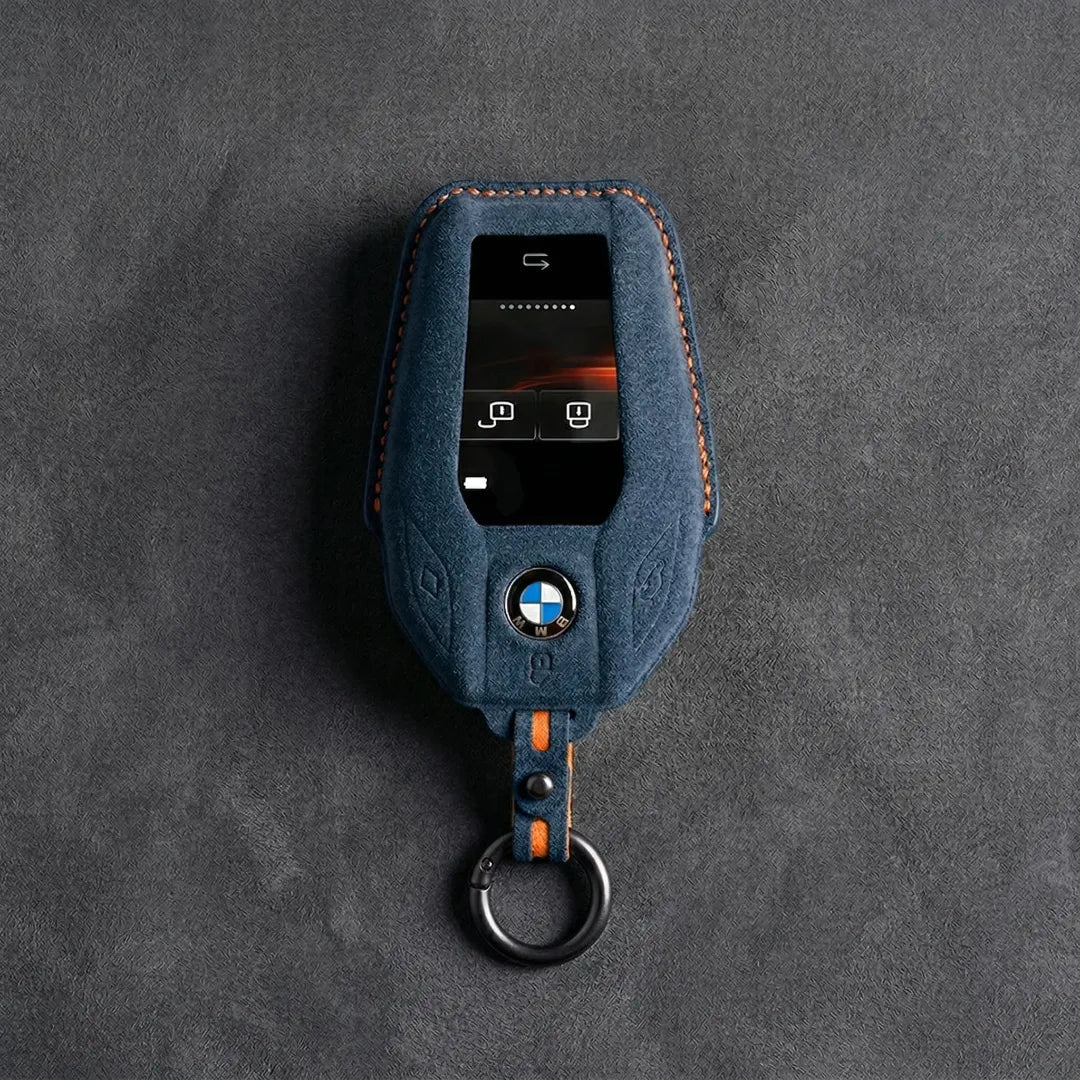 BMW Hand-Stitched Alcantara Key Fob Cover – Display Key