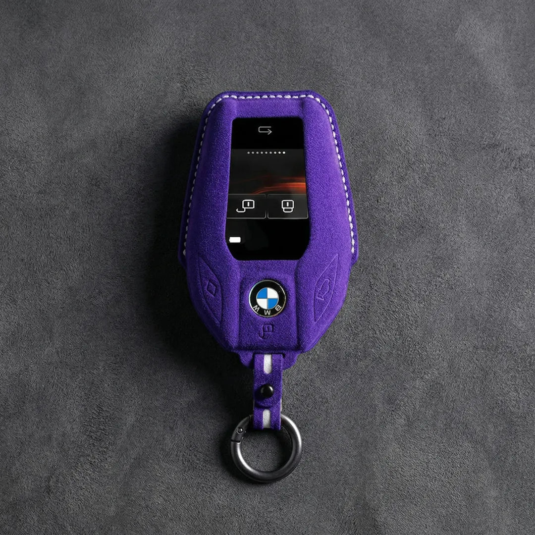 BMW Hand-Stitched Alcantara Key Fob Cover – Display Key