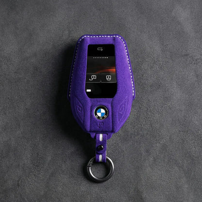 BMW Hand-Stitched Alcantara Key Fob Cover – Display Key