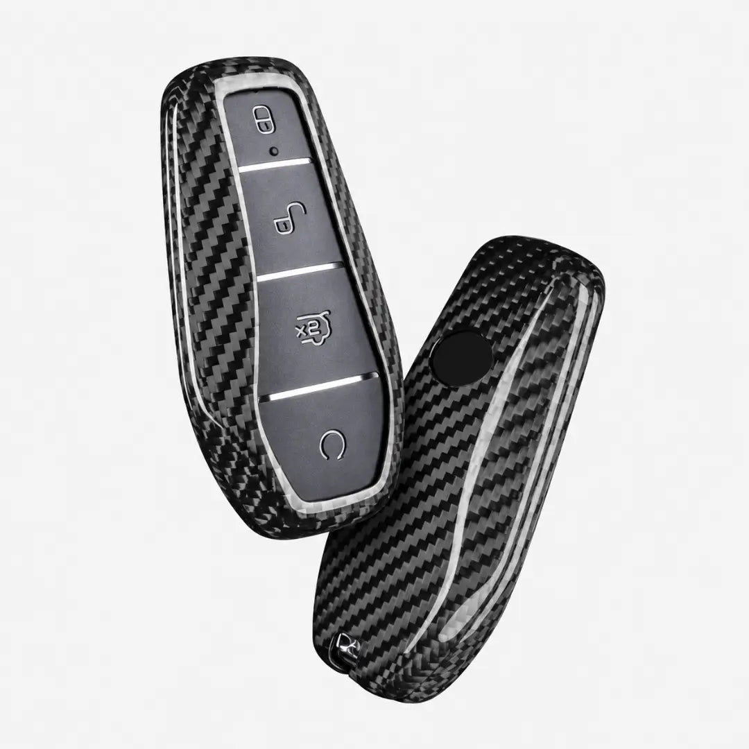 BYD Carbon Key Fob Cover – Teardrop 4-Button