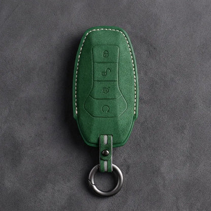 BYD Hand-Stitched Alcantara Key Fob Cover – Curved 4-Button