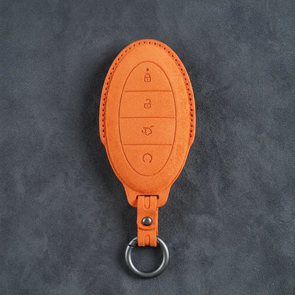 BYD Hand-Stitched Alcantara Key Fob Cover – Oval 4-Button