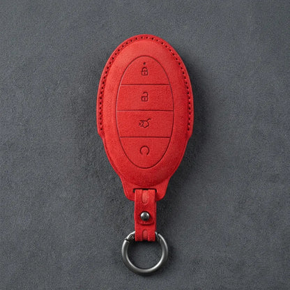BYD Hand-Stitched Alcantara Key Fob Cover – Oval 4-Button
